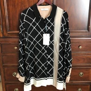 Marina Rinaldi pure silk blouse